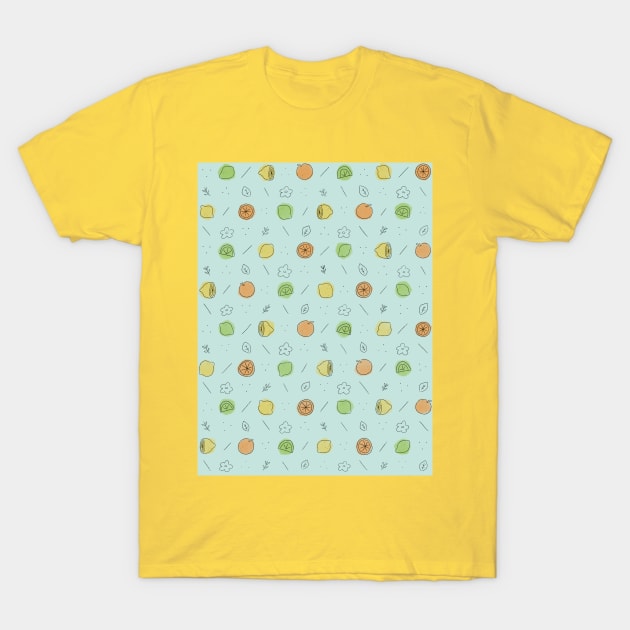 Citrus Fruits T-Shirt by Unbrokeann